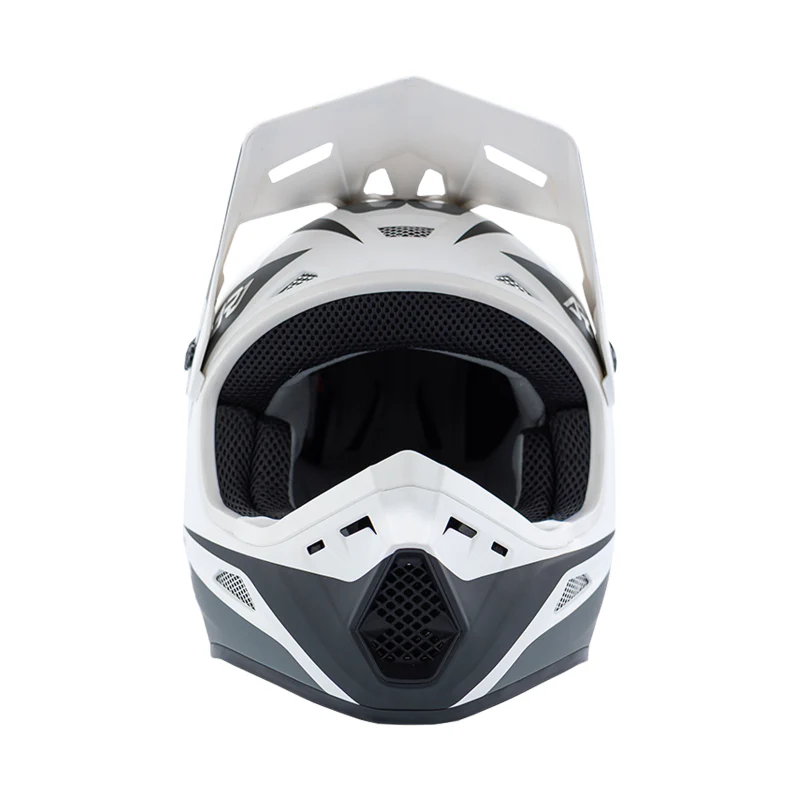 Answer 26 AR1 Mototown Helmet Glossy White/Grey/Black Youth - Small - Image 2