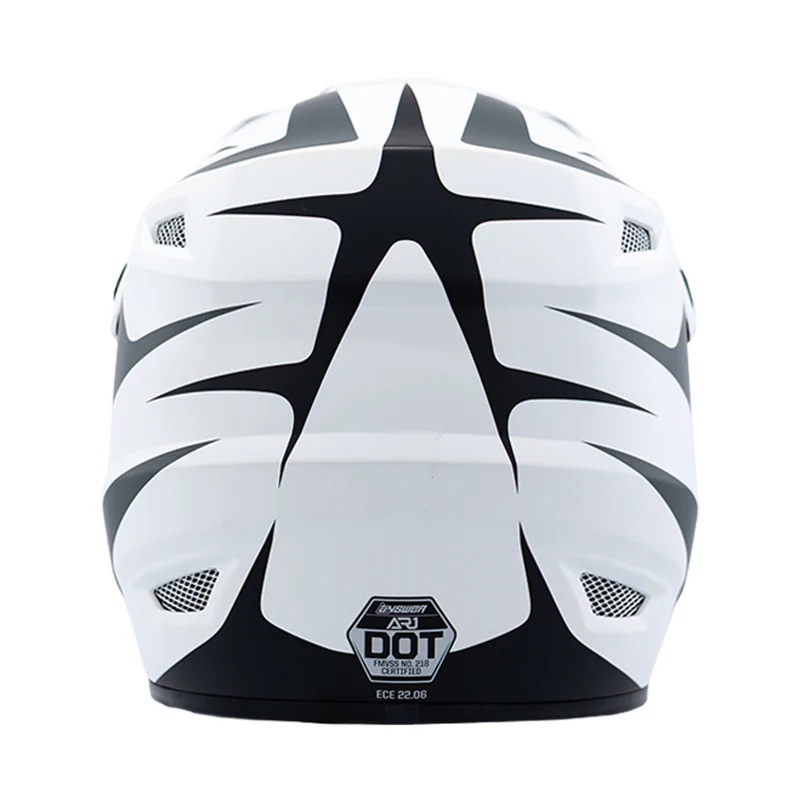Answer 26 AR1 Mototown Helmet Glossy White/Grey/Black Youth - Small - Image 3