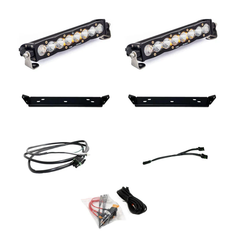 Baja Designs 2021+ Ford Raptor S8 Behind Grill Kit -10in. Clear D/C
