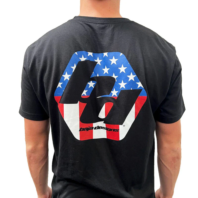 Baja Designs Freedom Mens T-Shirt Universal - Small Black - Image 3