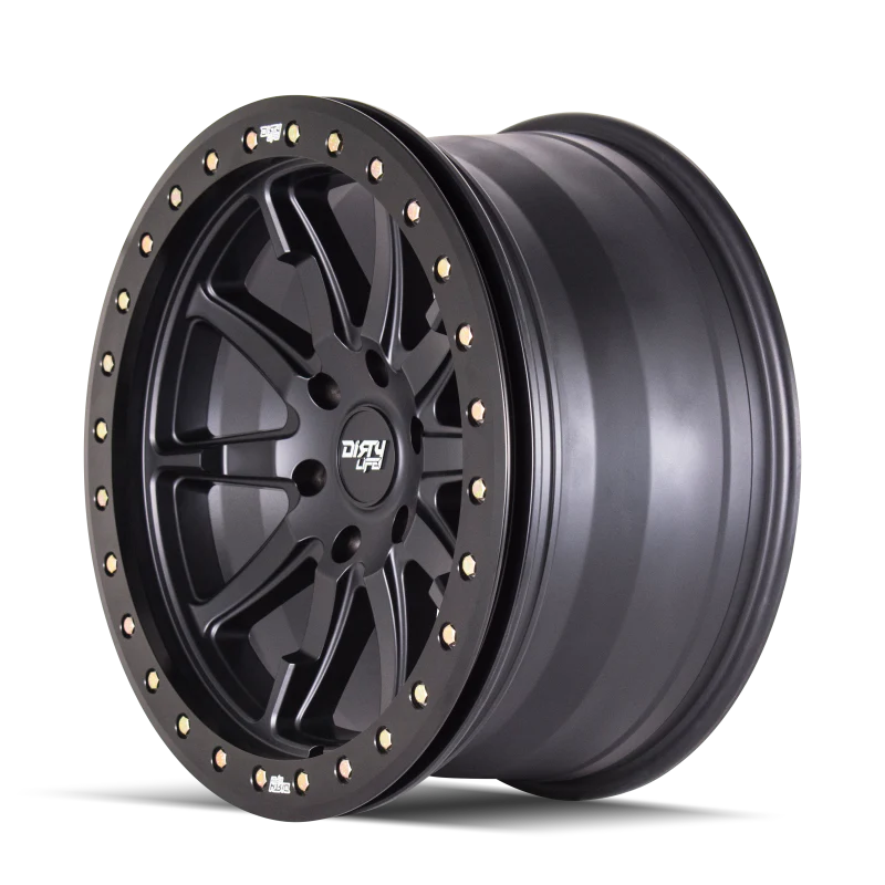 Dirty Life 9304 DT-2 20x9 / 6x135 BP / 12mm Offset / 87.1mm Hub Matte Black Wheel - Beadlock - Image 2