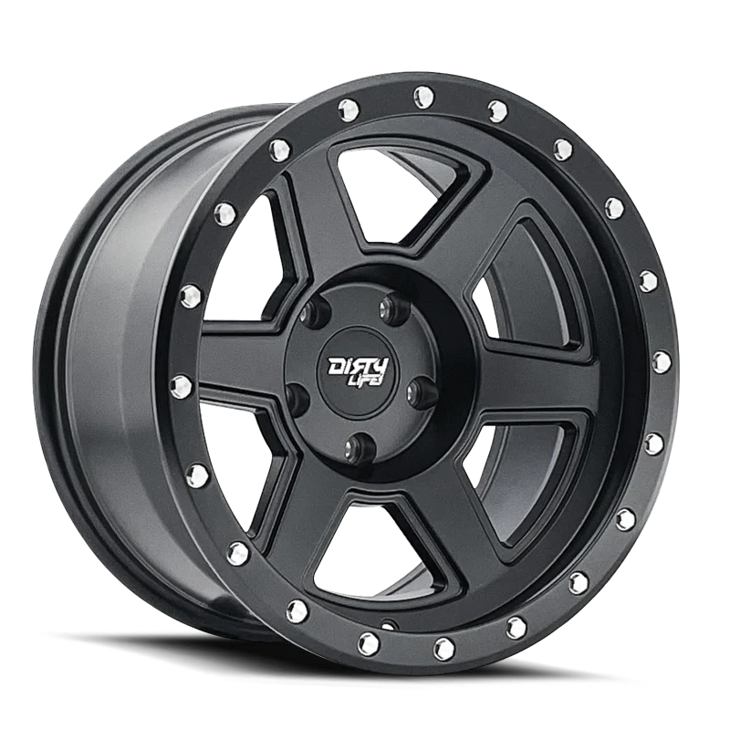 Dirty Life Compound 9315 20x10 / 6-135 BP / -25mm Offset / 87.1mm Hub Matte Black Wheel
