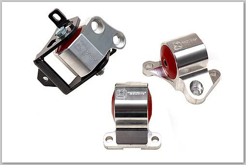 Innovative 96-00 Civic B/D Series Black Aluminum Mounts 75A Bushings (2 Bolt) - Image 2