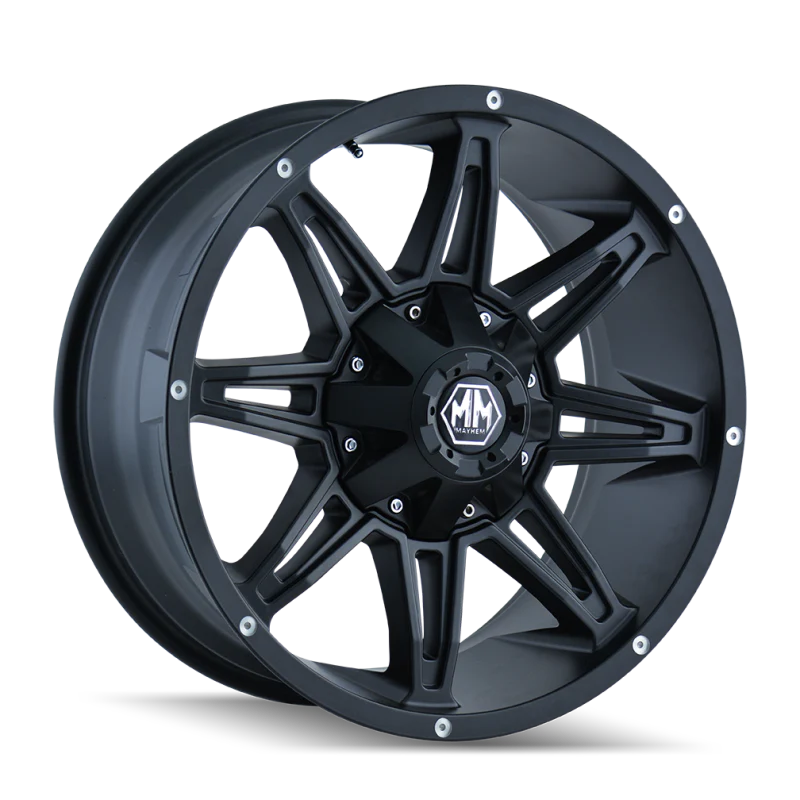 Mayhem 8090 Rampage 20x10 / 8x170 BP / -25mm Offset / 125.2mm Hub Matte Black Wheel