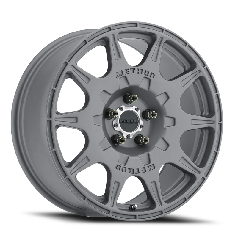 Method MR502 RALLY 17x8 +38mm Offset 5x4.5 67.1mm CB Titanium Wheel