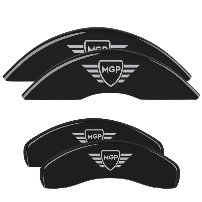 MGP 2 Caliper Covers Engraved Rear MGP Black Finish Silver Characters 2016 Ford Focus