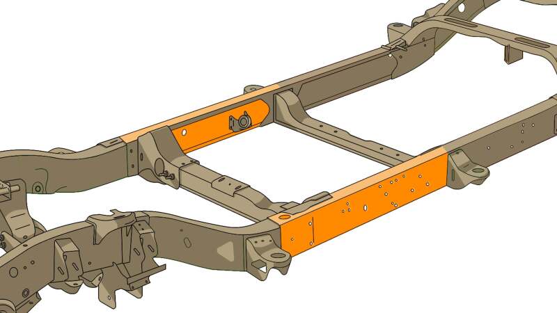 Rustbuster Center Forward Frame Section Left Side - Image 4