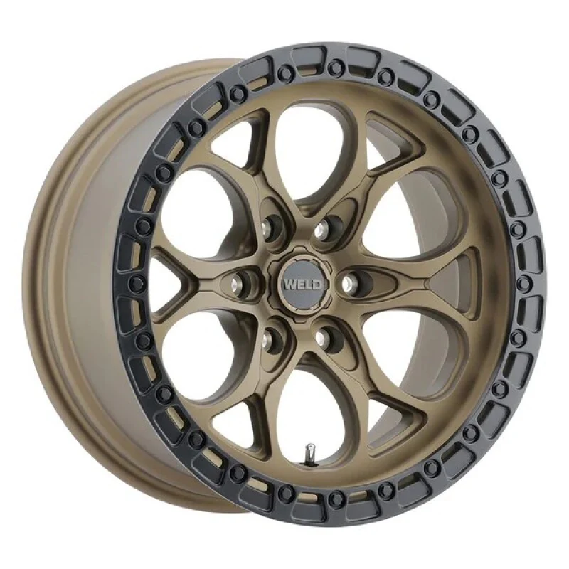 Weld 17x9 Ledge 6 6x139.7 ET00 BS 5.00 Satin BRZ / Satin BLK Ring 106.1