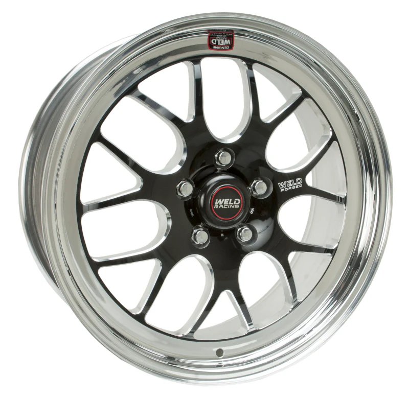Weld S77 18x8 / 5x4.5 BP / 4.7in. BS Black Wheel (Medium Pad) - Non-Beadlock