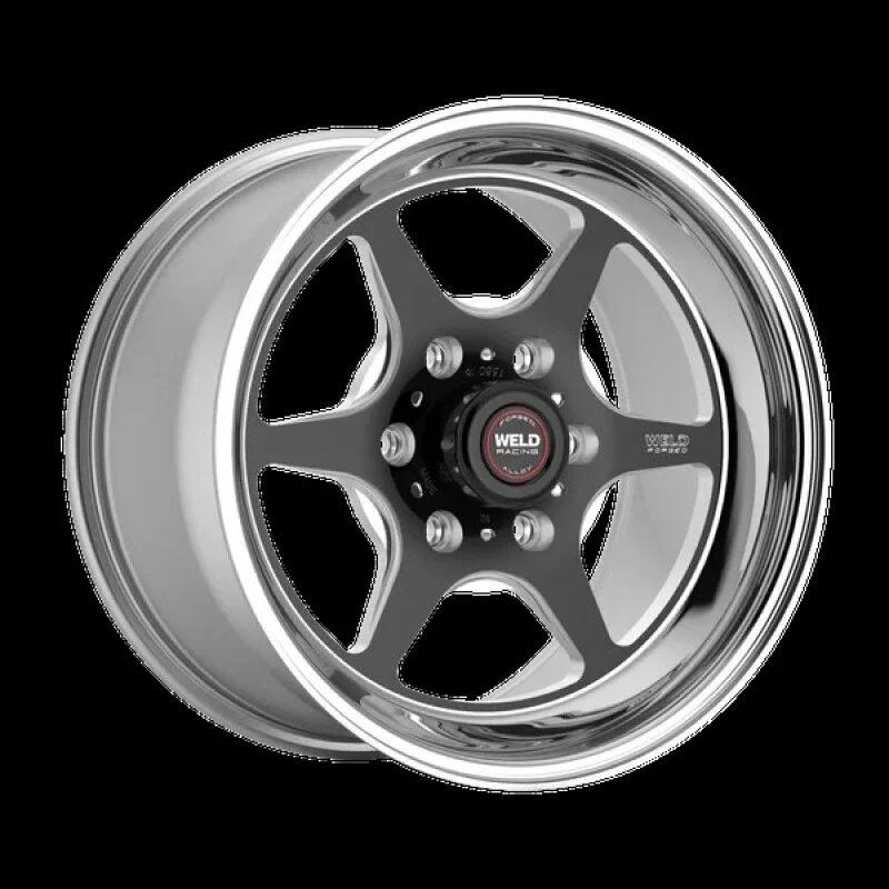 Weld S79 HD S79 20x5in / 6x139.7 BP / 2.5in BS Black Center - Polished Shell Wheel