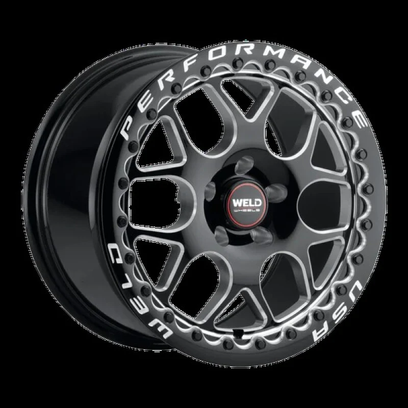 Weld Solana Beadlock 20x10 / 6x139.7 BP / ET38 / 106.1mm Bore - Gloss Black MIL DIA Wheel